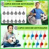 Miucat 120Pcs Soccer Party Favors, Soccer Birthday Party Supplies with Whistle Stickers Slap Bracelet Key Chains and Soccer Goodie Bags for Soccer Party Decorations Supplies