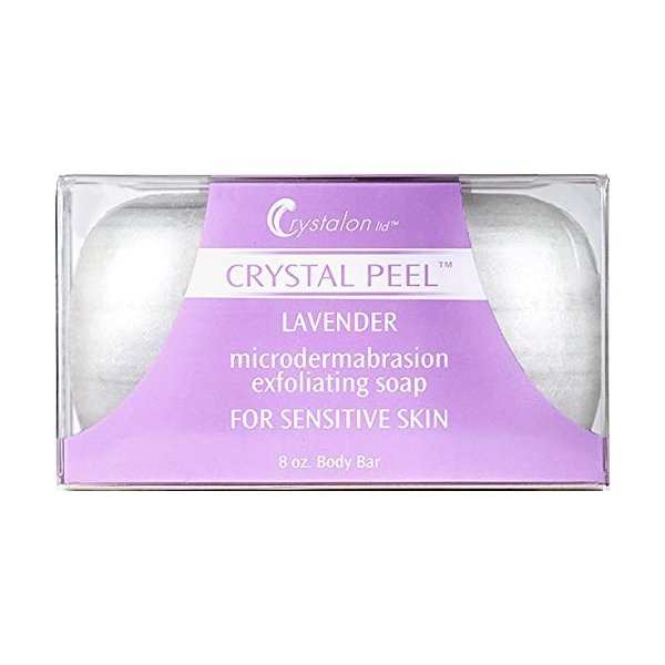 YITCOE Lpteso Crystal Peel Sensitive Lavender Microdermabrasion Exfoliating Soap Bar 8 Ounce by Crystalon