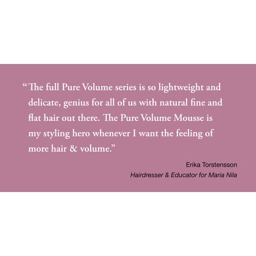 Maria Nila Pure Volume, Hair Mask 8.5 Fl Oz, Vitamin B5 Gives Volume to Thin & Fine Hair, 100% Vegan & Sulfate/Paraben free