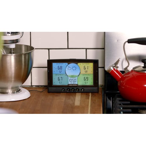 AcuRite Multi-Room Weather Station with Wireless Indoor/Outdoor Thermometer and Digital Color Display with Weather Forecaster (02082M), Full Color