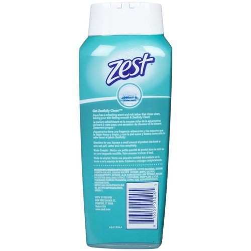 Zest Body Wash Aqua