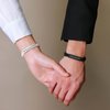 VNOX 2 Pcs Couple Friendship Bracelet for Him and Her Matching Relationship Promise Distance Yinyang Handmade Braided Rope Bracelets Set for Couples