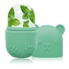 ZUKIMM Face Ice Roller, Ice Cube Roller for Eye Puffiness Relief, Silicone Icer Tool for Face and Neck to Relieve Fine Lines Puffiness Pores Wrinkles (Green)