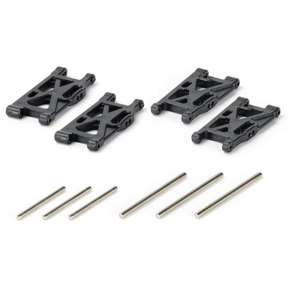 RC Swing Arm Kit, CROBOLL RC Car Front and Rear Swing Arm with Shaft, Original Parts for CROBOLL 1/14 RC Car Black