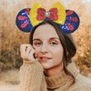Viwind Mouse Ear Headbands for Women Snow White Bow Headbands for Girls Glitter Princess Hair Accessories Birthday Party Favors Costume