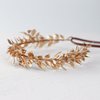 KorViSHOW Gold Leaf Headpiece Greek Goddess Bridal Hairband Golden Leaf Flower Crown Fairy Headwear for Women Girls Party Decoration Wedding Bride Accessories