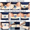 GINEKOO Physical Decompression Back Belt Spinal Air Traction Belt for Lower Back Pain Relief, Back Support & Lumbar Traction belt(29-49 inch Waists)