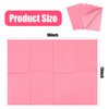 MIDELONG Disposable Nail Art Table Towels Mat 3 Ply Tissue Waterproof Nail Tips Art Paper 13" x 18" Waterproof Clean Pads Foldable Nail Tips Art Table Cushion for Salons Pink, 20 Pcs