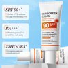 ARTCHIDATE Sunscreen SPF 90, High SPF 90 Sunscreen, Sunscreen Protector for Face and Body, 22H Long Lasting Sunscreen, Broad Spectrum Sunscreen UVA/UVB Protection, Moisturizing Sunscreen Lotion