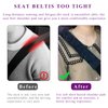 Dickno 2 PCS Car Seat Belt Pads Cover, Soft Comfortable Safe Belt Shoulder Strap Covers Harness Pad Helps Protect Your Neck and Shoulder, Universal Interior Accessories for Most Vehicles (Black)