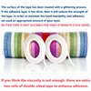 YUKUNTANG Skinny Glitter Paper Washi Tape Set 24 Rolls 12 Color Masking Tape for DIY Crafts Book Designs