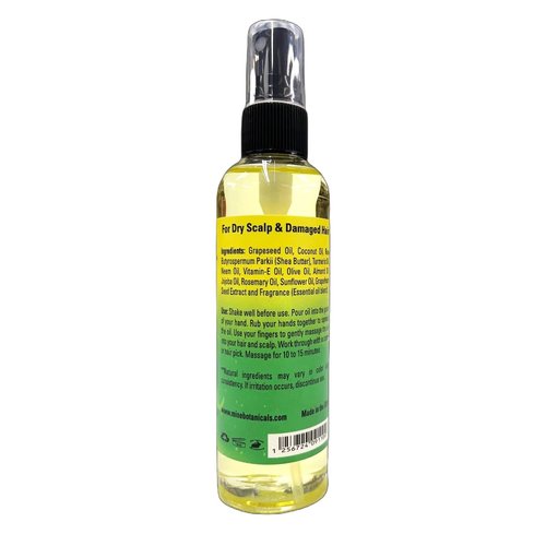 Mine Botanicals Turmeric & Neem Moisturizing Hair & Scalp Oil with Jojoba oil & almond oil
