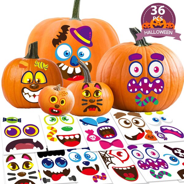 300PCS Halloween Stickers for Kids, Cute Halloween Stickers Bulk Vinyl Waterproof Pumpkins Stickers for Water Bottle Windows Skateboards Computer Halloween Party Favors Trick or Treat Gifts