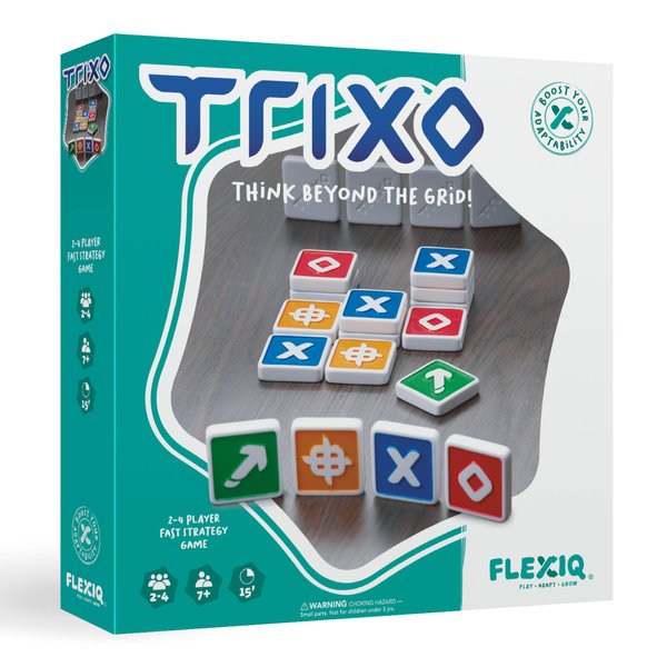 WHAT DO YOU MEME? Trixo — Fast-Paced Tile Stacking Strategy Game by FlexiQ, Brain Teasers for Kids 7+, Board Games for Family Night