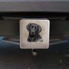 Black Lab Labrador Dog Breed Tow Trailer Hitch Cover Plug Insert 2"