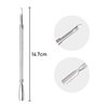 4 PCS Cuticle Pusher and Cutter Set Double End Nail Cuticle Remover Tool Stainless Steel Manicure Pedicure Kit in Tin Box Pinkiou Nail Art Remover Tools