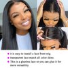 Brazilian Straight Human Hair Wigs (24inch) Natural Color Lace Front Wigs For Black Women Pre Plucked 13x1 T Part Lace Wig