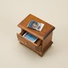 Mllxon Miniature Dollhouse Bedside Table Bedside Cabinet Drawer Cabinet,Doll House Bedroom Furniture Accessories