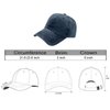 Waldeal Women's Embroidered Blessed Washed Cotton Dad Hat Low Profile Baseball Cap Navy