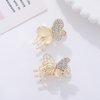 Campsis 2Pcs Butterfly Hair Clips Gold Crystal Small Claw Clips Sparkle Rhinestone Cute Hair Claw Clip Birthday Photograph Butterflies Decorative Hair Accessories for Women