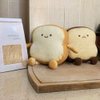 VHYHCY Toast Bread Pillow Funny Food Plush Toy Pillows Small Cute Stuffed Plush Toast Sofa Pillow (Toast ​​Bread, Brown)