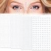 Isslly 4 Sheets Rhinestone Stickers, Colorful Face Gems Stick on, Face Jewels Stick on Eyes, Face, Hair, Nails, Body, Phone Case and More