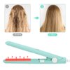 Ceramic Mini Hair Curler, Multifunctional Mini Flat Iron Portable Flat Iron for Hair Straighteners Travel Straightening Iron Mini Hair Iron with Ceramic Plates for Travel Home, Green
