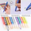 Nail Art Graffiti Pen Set 12Pcs Waterproof Drawing Marker Pen For Nails Neon Enamels Black White Quick Dry Nail Art Painting Pen DIY Abstract Lines Pen for Nail Art Nail Salon Supplies