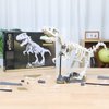 NEWABWN Dinosaur Building Kit,Dinosaur Park World Tyrannosaurus Fossils Creative Animal Building Toys for Boys Girls 6+,Glow in The Dark, Use Sunlight/Lights to Store Energy(435 Pieces)