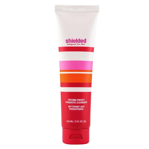 Shielded Beauty Feeding Frenzy Prebiotic Facial Cleanser, Gentle Daily Cleansing Face Wash, Non-Foaming & Hydrating Face Cleanser That Exfoliates, Brightens, and Reduces Pore Size
