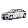 Toy Cars Rolls-Royce Phantom Model White Alloy Collectibles Diecast Vehicles with Sound and Light