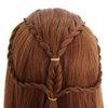 BERON 40'' Long Wavy Wig Cosplay Costume Party Halloween Wig with Braid Wig Cap Included Updated Adjustable Cap Size (Brown)