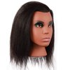 Kalyx Mannequin Head with Human Hair for Cosmetology Braiding Cornrow or Practice Sew in on Hair Doll Head Manikins Hair Training Head