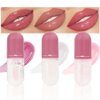 evpct 3Pcs Mini Clear Color Changing PH Tinted Lip Gloss Set for Women Girls 10-12 Pink Mood Lip Oil Gloss Balm Tint Stain Glaze Pack Hydrating Moisturizer Lipstick Magic labiales magicos,0.14fl.oz*3