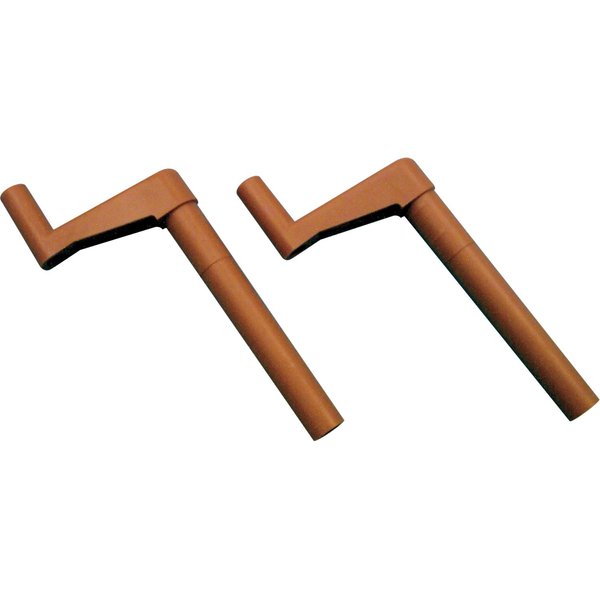 Prime-Line R 7003 3 In. Stem Brown Plastic Crank Handle (2 Pack)