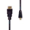 SatelliteSale Digital 1.4 Micro HDMI to HDMI Cable Universal Wire 4K/30Hz 10.2Gbps PVC 2160p Black Cord 3 feet