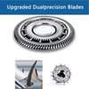 SH60 Replacement Heads Blades Fit for Philip Shaver S6000 Series, SH60 Shaving Replacement Heads for Electric Razors Series 6000 S6810, S6820, S6850, S6880/81 S6810 with Shaver Cleaning Brush