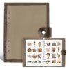 NOCAFI Reusable Sticker Book Collecting Album A5 Storage Organizer Binder Collection Notebook with 40 Sheets Blank Release Paper (Black)