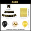 Kusamue Happy New Years Eve Party Decorations Kit, 2025 foil balloons happy new year banner 2 PCS Gold fringe curtains 37PCS 12 Inch Latex Balloons for New Year Party Eve Carnival Greet New Year Kit