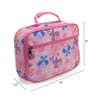 Keeli Kids Butterfly Lunch Box Insulated Lunch Bag Boxes with Reusable Lunchbox School Meal Cooler Tote Toddler Girls with Sandwich Cutter in Pink Butterflies