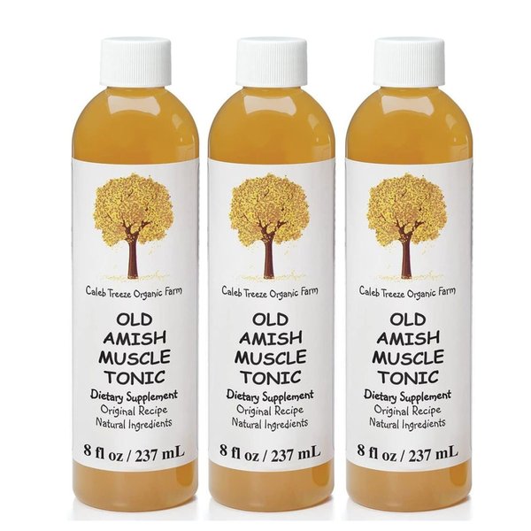 Caleb Treeze Old Amish Muscle Tonic (Formerly: Stops Leg & Foot Cramps) - 3 Pack