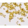 Chunmeng 3D Nail Caviar Beads Nail Art Decoration Mini Metal Nail Beads, DIY Nails Supplies Accessories for Women Manicure (Golden)