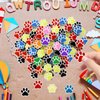 Weecent 48 Pcs Paw Erasers 8 Colors Paw Print Erasers Dog Birthday Party Favors Cat Party Gifts Welcome Back to School Erasers School Supplies for Artists Kids Students