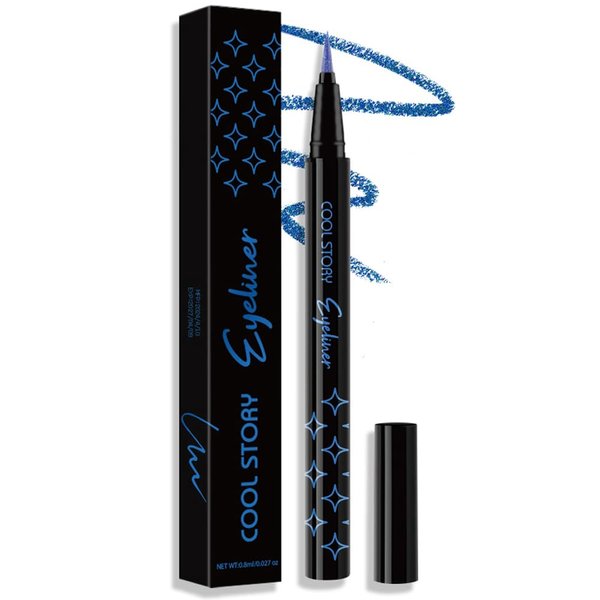 BEUKING Glitter Liquid Eyeliner, Pearlescent Sequins Diamond Ultra-Fine Tip Shining Eyeliner, Waterproof Long-Lasting Anti-Smudge, Highly Pigmented Eyeshadow Metallic Glow Sparkle Eye Makeup (4#)