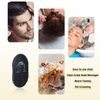 NEETUE 16 pcs Pocket Palm Combs，Palm Hair Brush，Shampoo Comb, Massager Hair Brush Comb for Men Women (Black)
