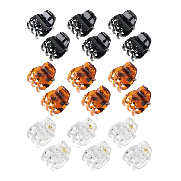 Medium Hair Clips, 18 Pcs 1.38 Inch Hair Claw Clips Medium Size, No-Slip Jaw Clips, Hair Clips Medium for Women and Girls