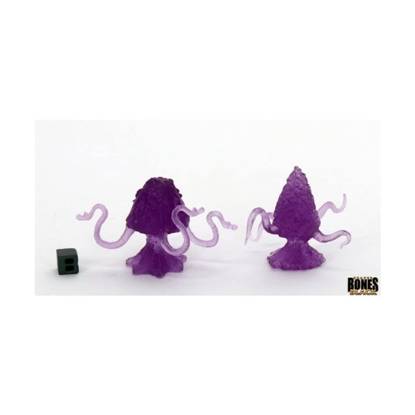 REAPER Miniatures Killer Fungi (2) #44043 Bones Black Unpainted Plastic Figure