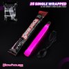 The Glowhouse Premium Ultra Bright 6 inch Glow Sticks Mega Party Pack of 25 (Mixed) - Individually Wrapped with Lanyards UK Brand