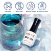 RARJSM Blooming Gel Nail Polish,Clear Blooming Gel Polish 15ML UV LED Soak Off Nail Art Polish Blossom Gel for Spreading Effect Graffiti Marble Flower Watercolor Magical DIY Manicure Design