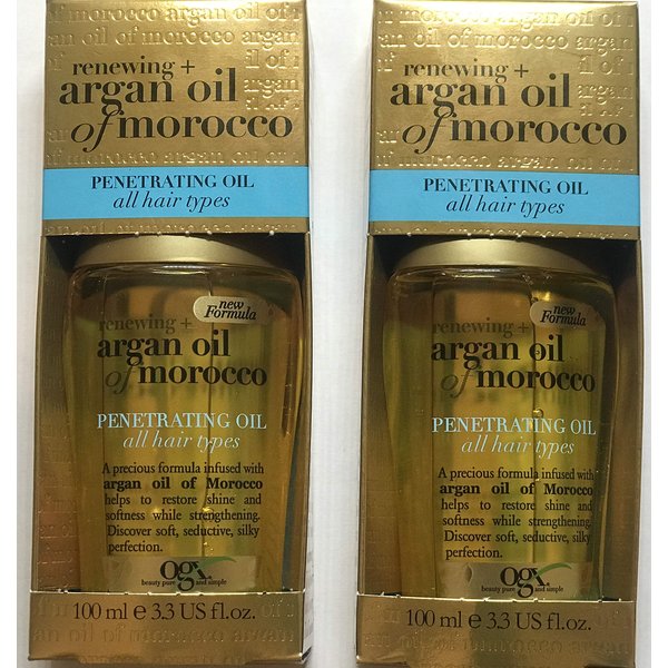 Organix Renewing Moroccan Argan Penetrating Oil, 3.3 Fl Oz (Pack of 2)
